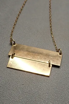 DOUBLE RECTANGLE PENDANT