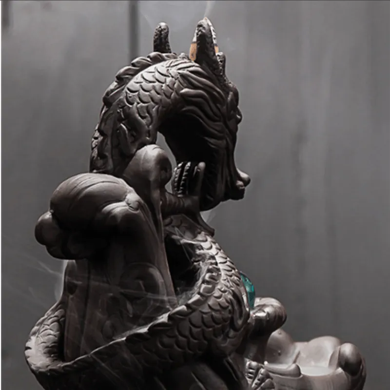 Dragon With The Gem Incense Burner