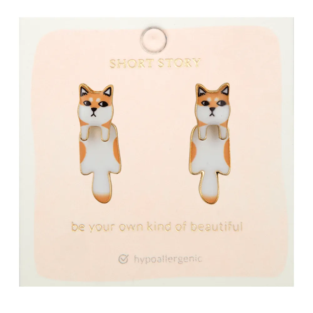 Drop Earring Dog Shiba *