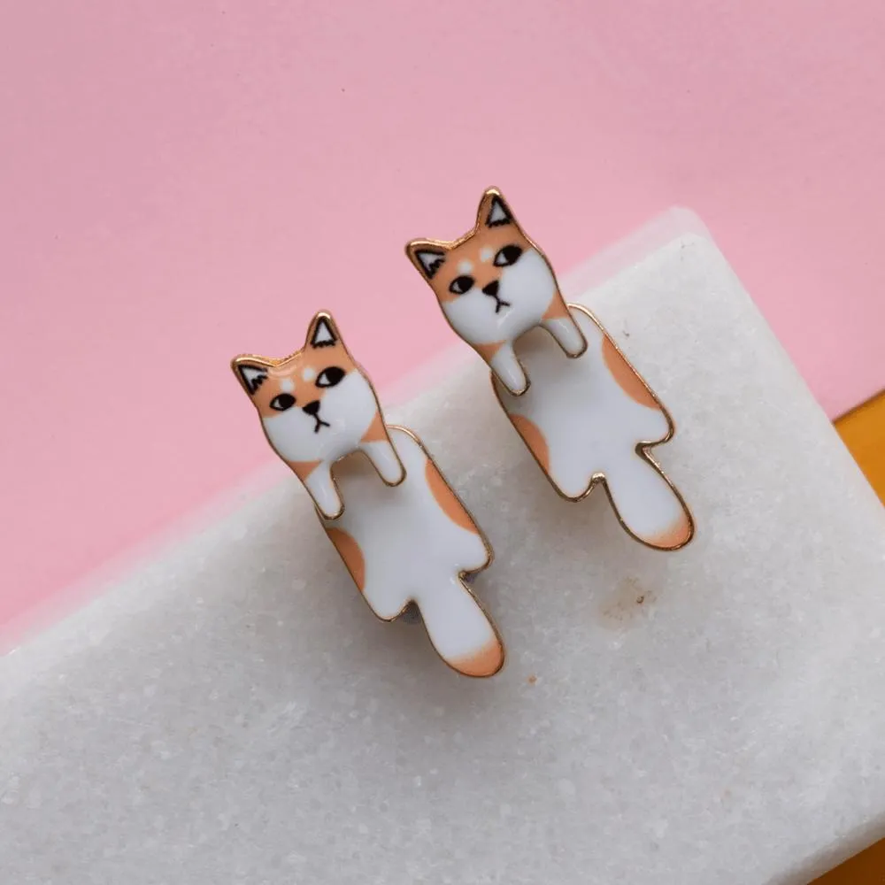 Drop Earring Dog Shiba *