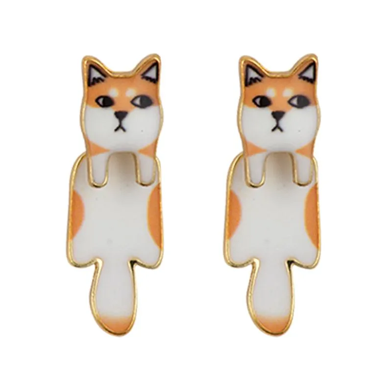 Drop Earring Dog Shiba *