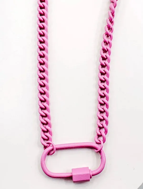 Enamel Clip Necklace