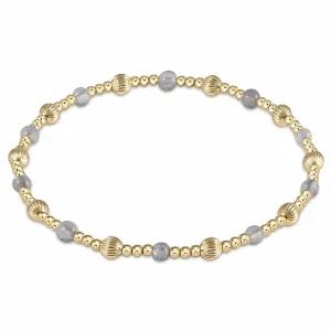 enewton: Dignity Sincerity Pattern 4mm Bead Bracelet - Labradorite