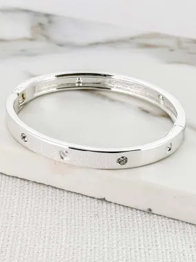 Envy Engraved Bangle - Silver