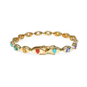 Eyes on You Multi Stones Bracelet