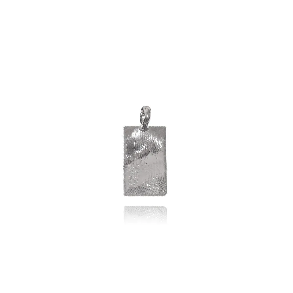 Fingerprints Silver Pendant