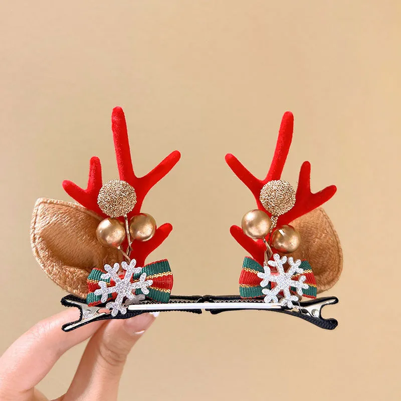 Girls Cute Moose Antlers Christmas Hair Bands Hair Accessories