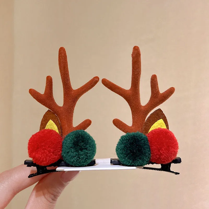 Girls Cute Moose Antlers Christmas Hair Bands Hair Accessories