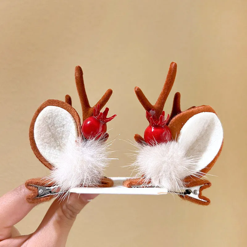 Girls Cute Moose Antlers Christmas Hair Bands Hair Accessories