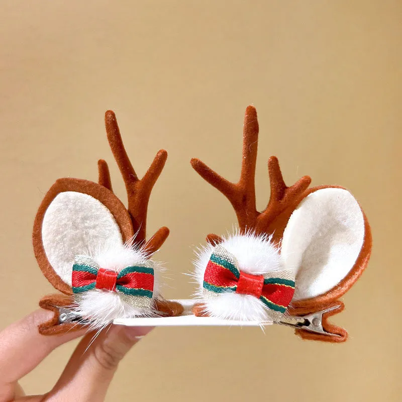 Girls Cute Moose Antlers Christmas Hair Bands Hair Accessories