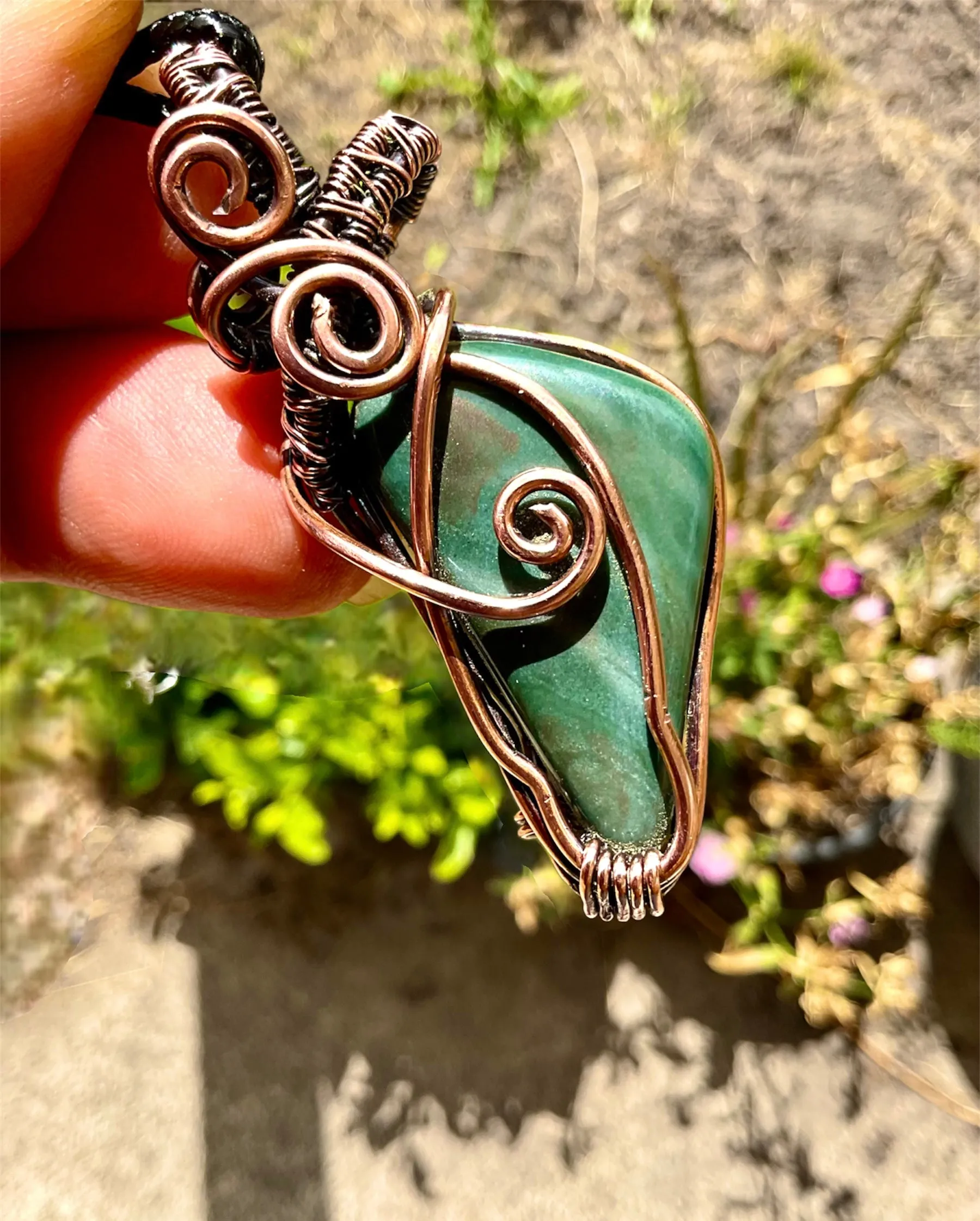 Green Jasper Pendant