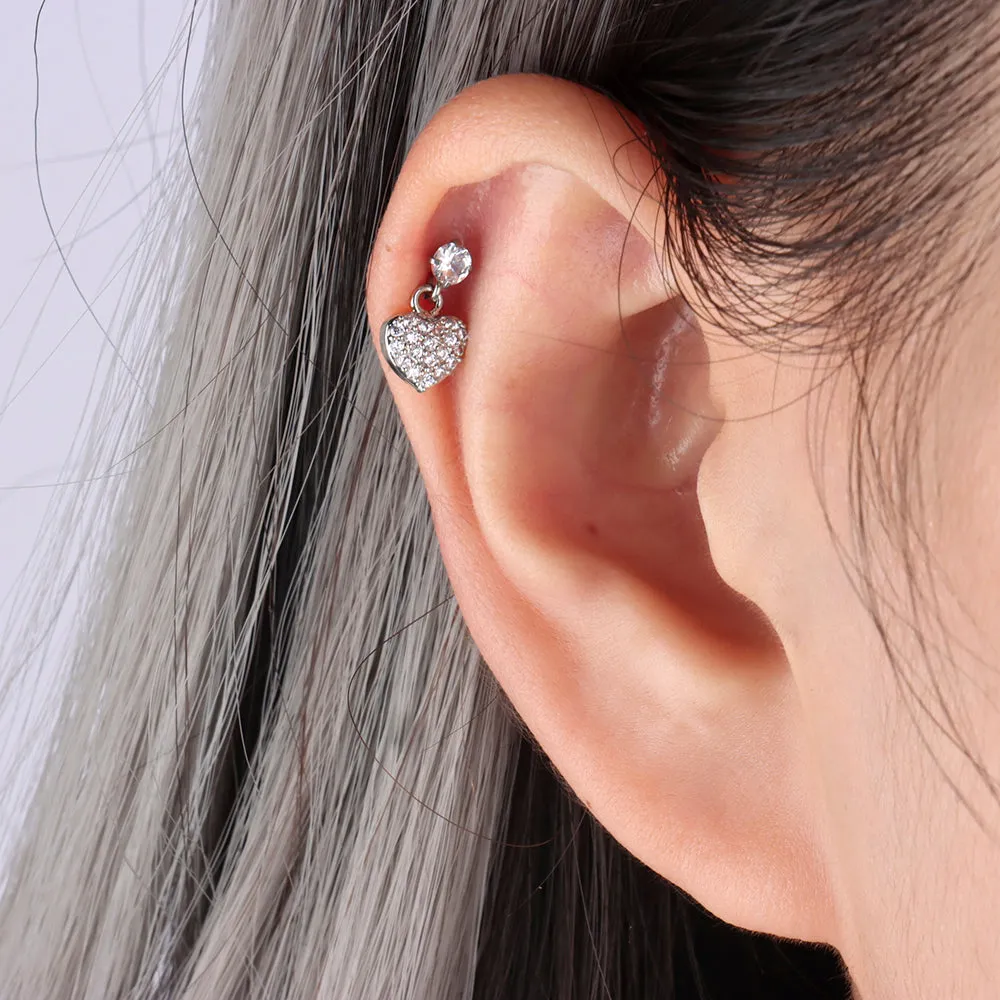 Heartbeat Drop Stud