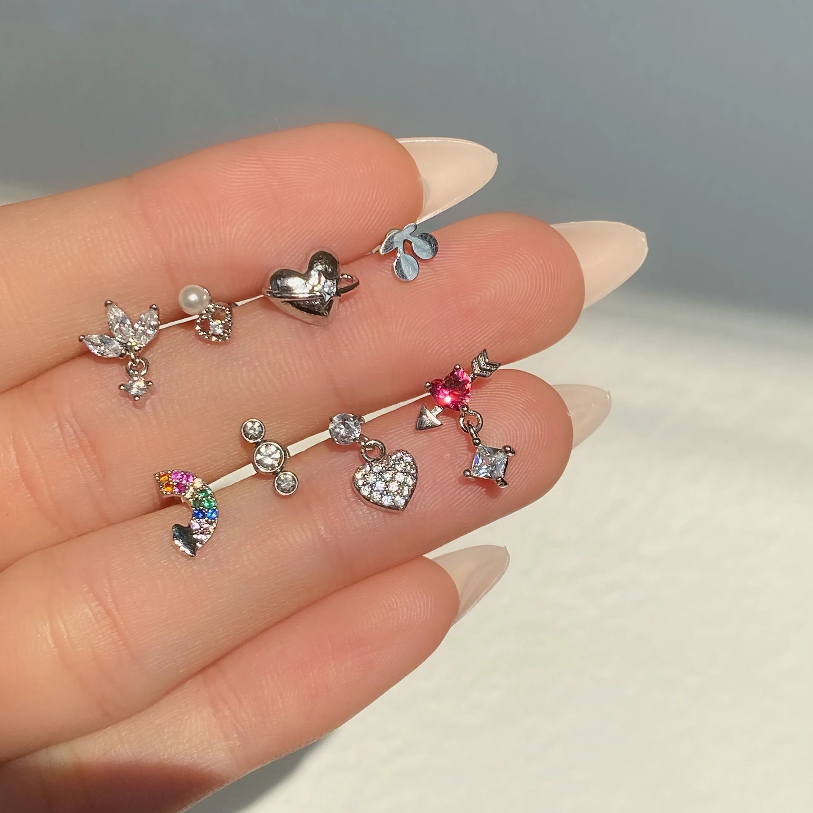 Heartbeat Drop Stud