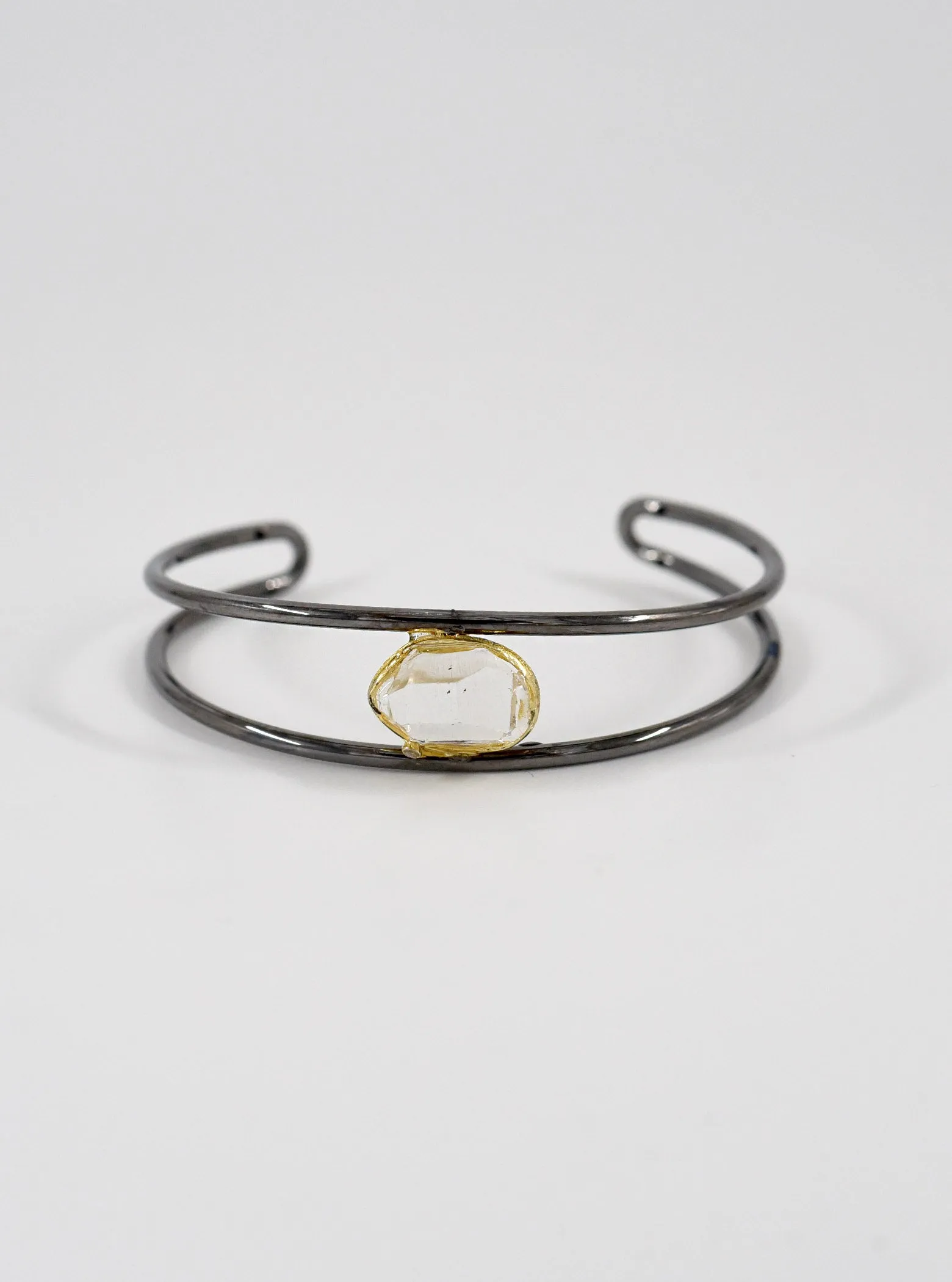 Herkimer Diamond Harmony Bangle