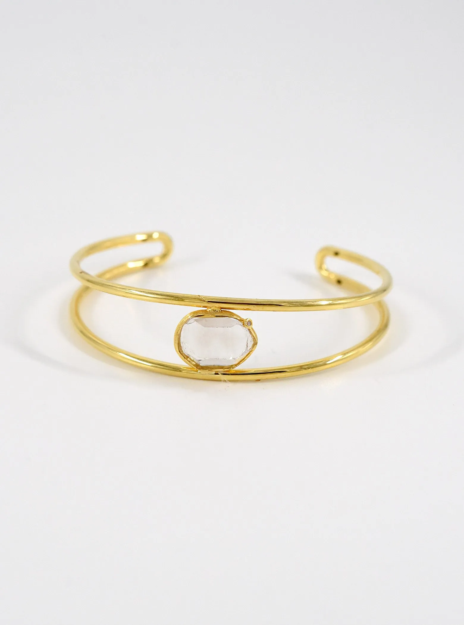 Herkimer Diamond Harmony Bangle