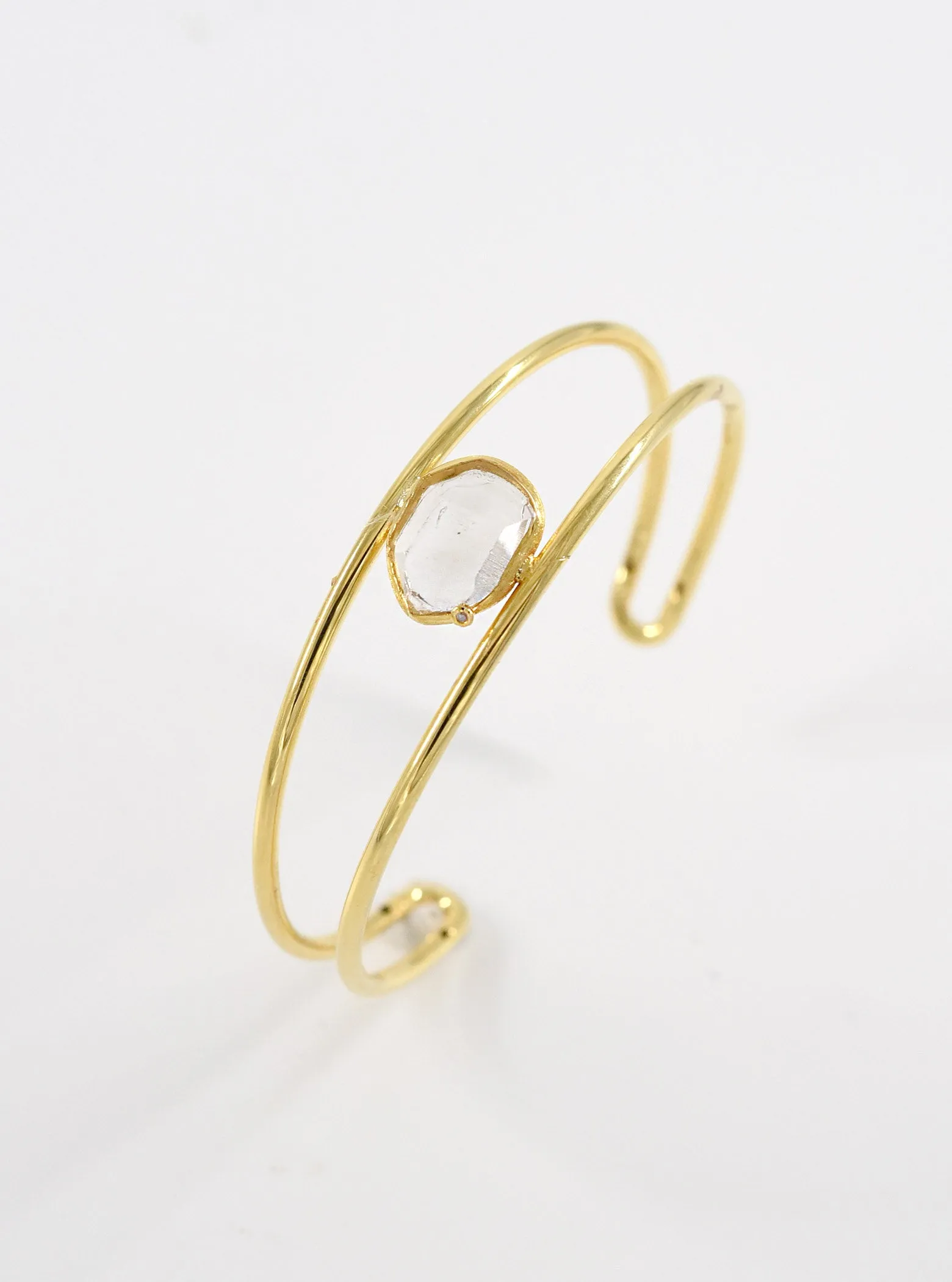 Herkimer Diamond Harmony Bangle