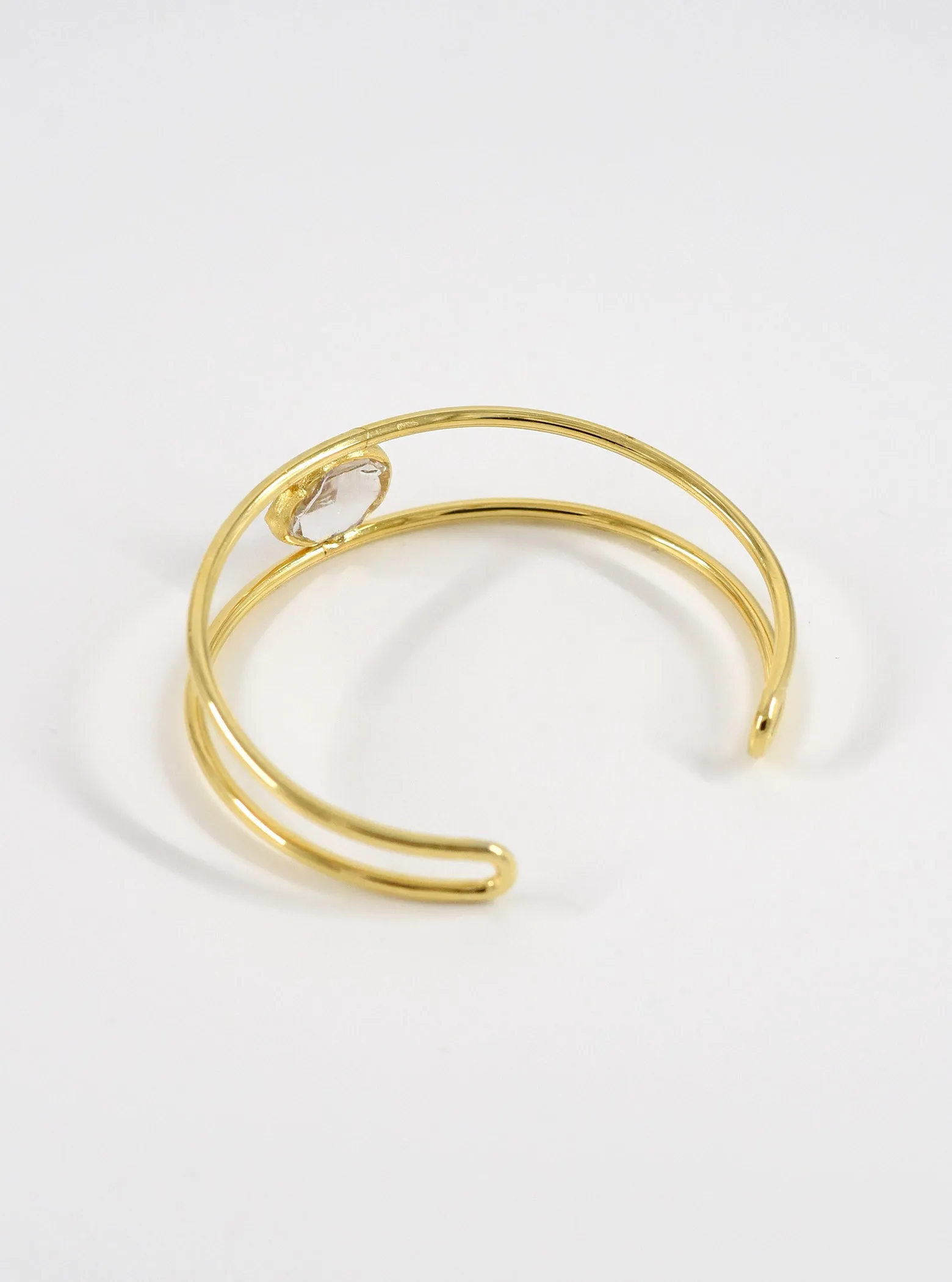 Herkimer Diamond Harmony Bangle