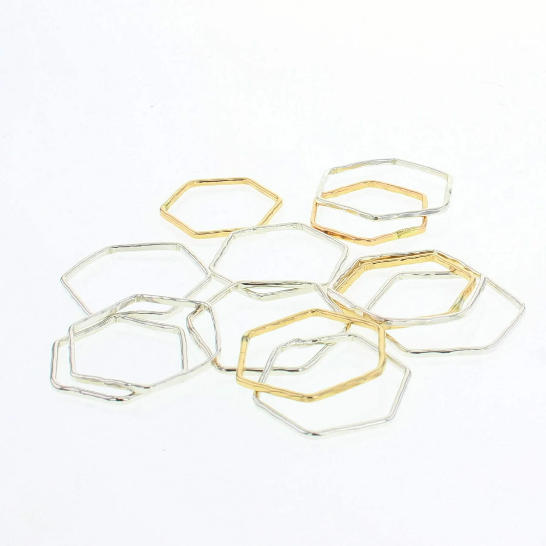 Hexagon Stacking Rings