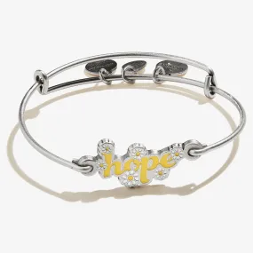 'Hope' Inline Charm Bangle