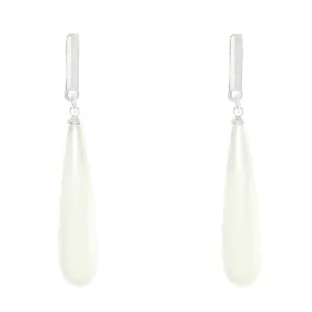 Infinity Pearl Drop Earrings