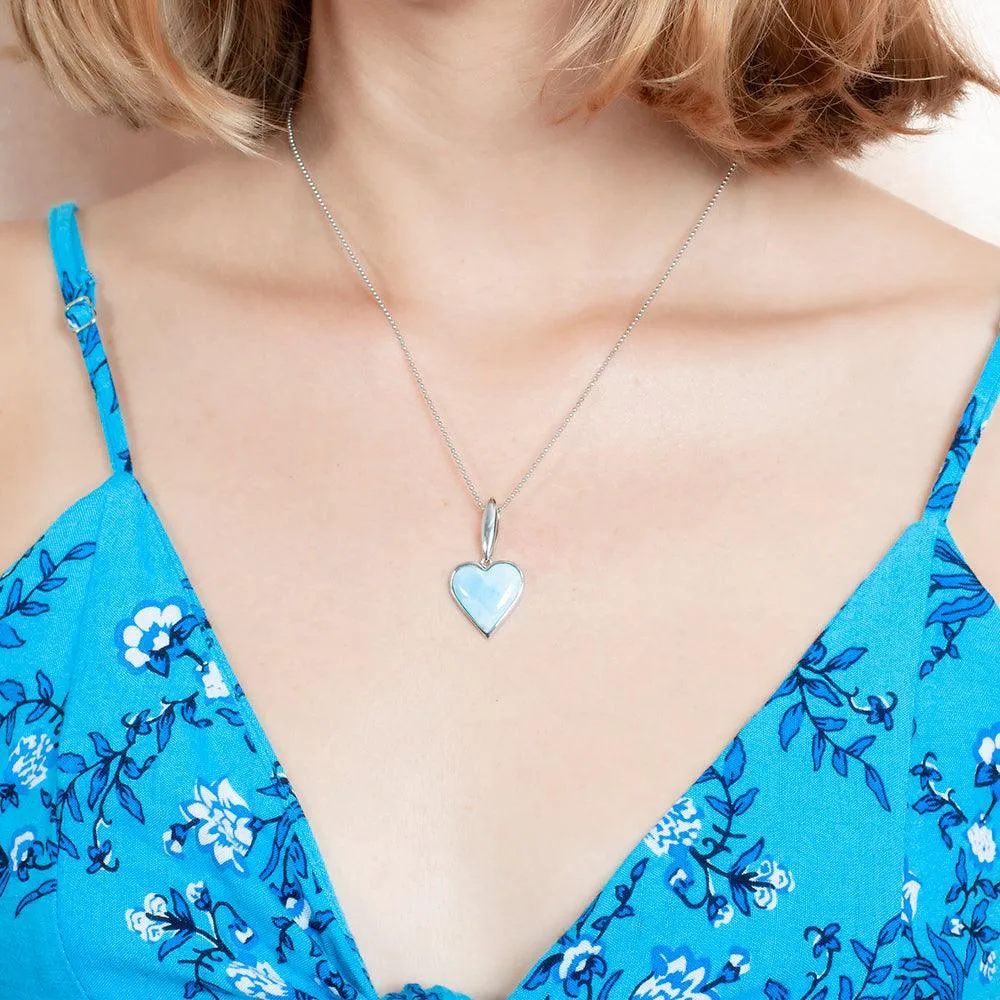 Larimar Heart Pendant