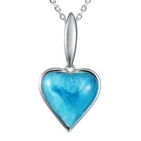 Larimar Heart Pendant