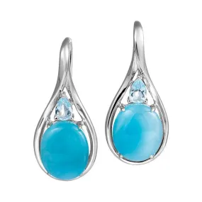 Larimar Hidden Gem Earrings