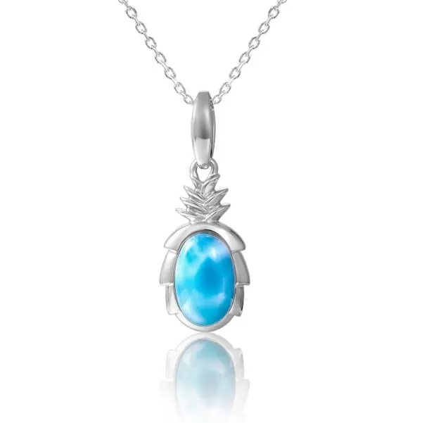 Larimar Pineapple Pendant