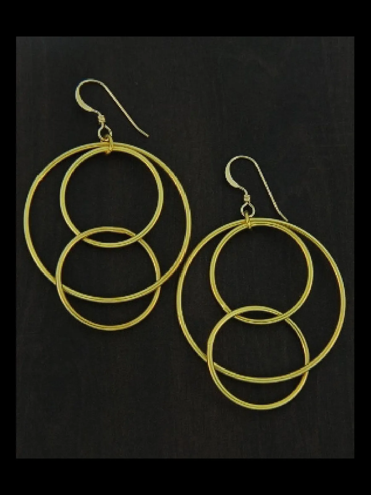 Linked Rings Statement Earrings