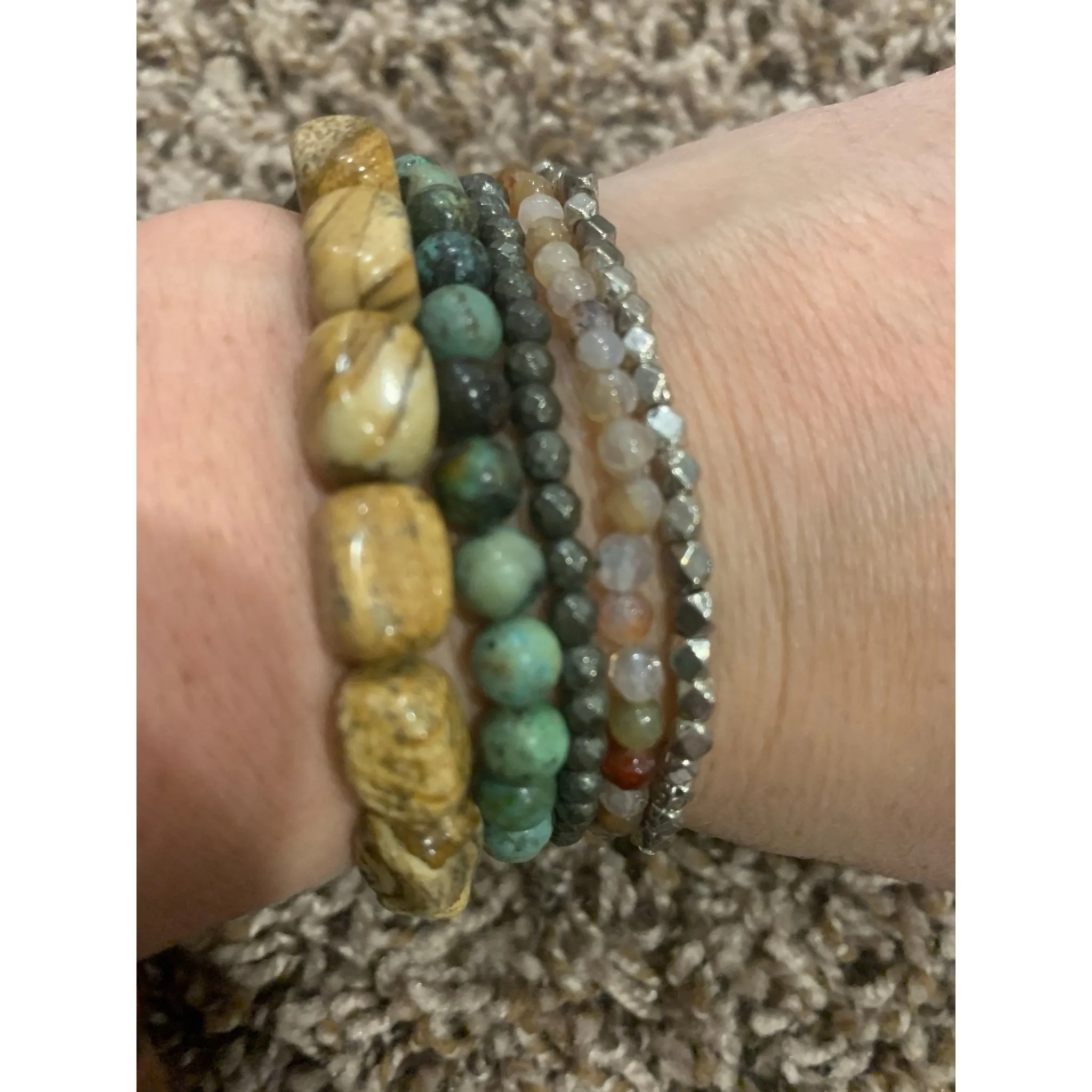 Lizou Genuine Stone Bracelets