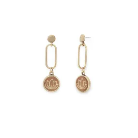 Lotus Drop Earrings