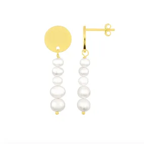 MARGARET DROP STUDS GOLD