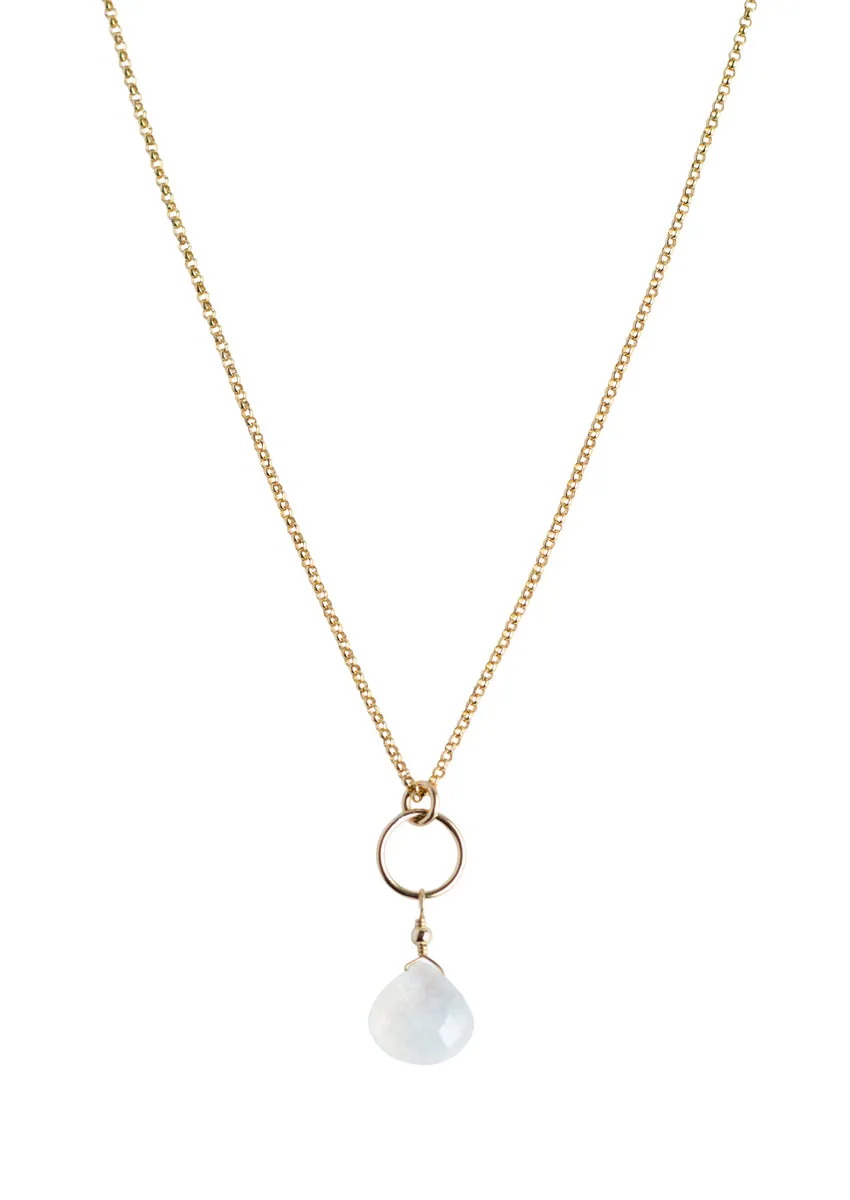 Moon Drop Gold Necklace