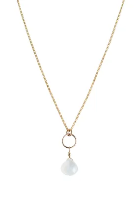 Moon Drop Gold Necklace