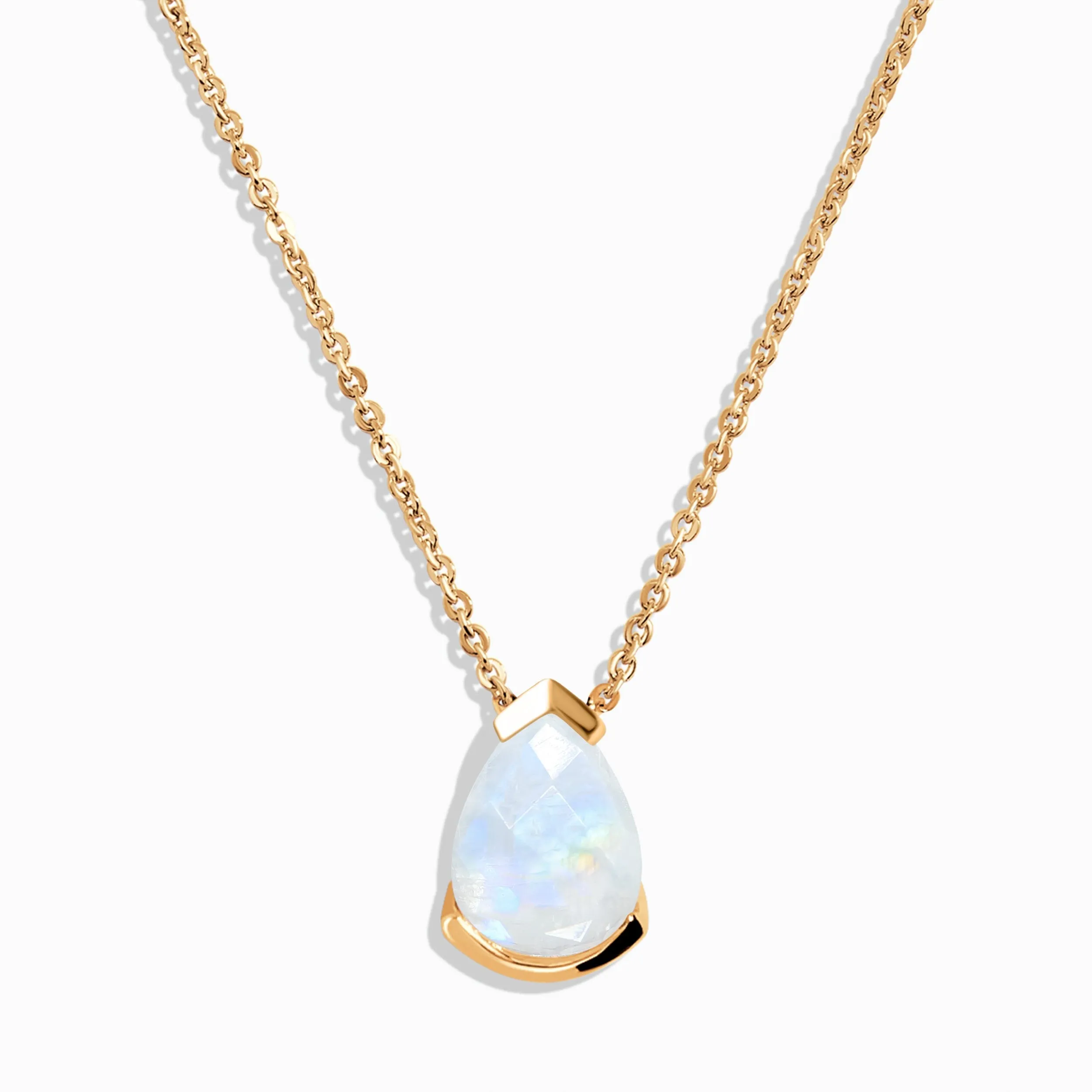 Moonstone Necklace - Enfolded Drop