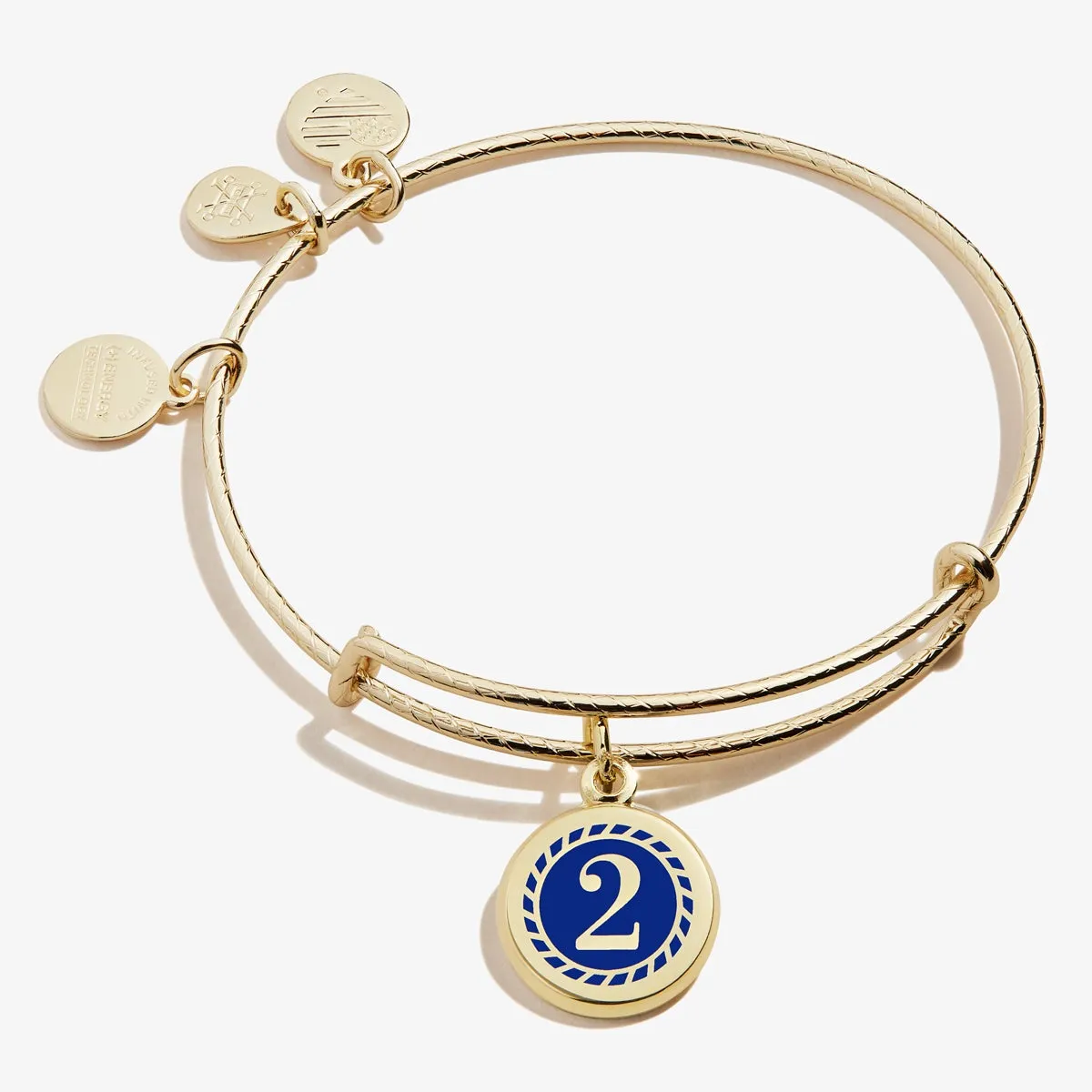 Number 2 Charm Bangle