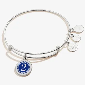 Number 2 Charm Bangle