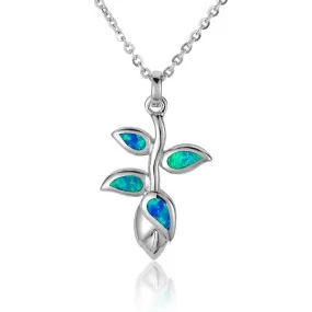 Opal Heliconia Pendant