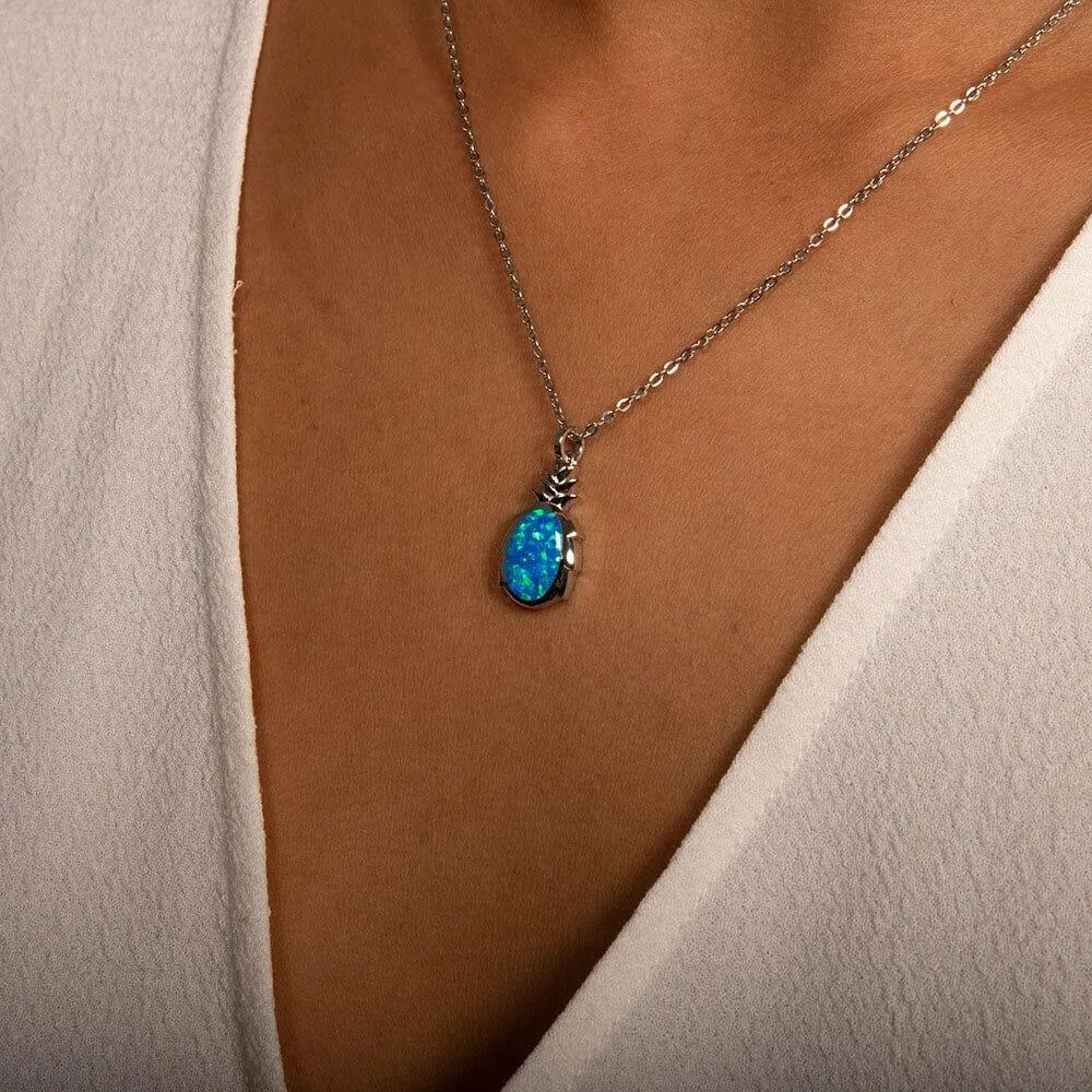 Opal Pineapple Pendant