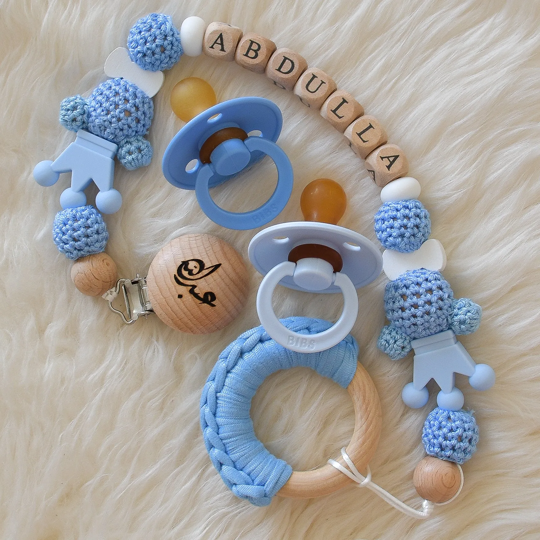 Personalised Pacifier Clip & BIBS Pacifiers