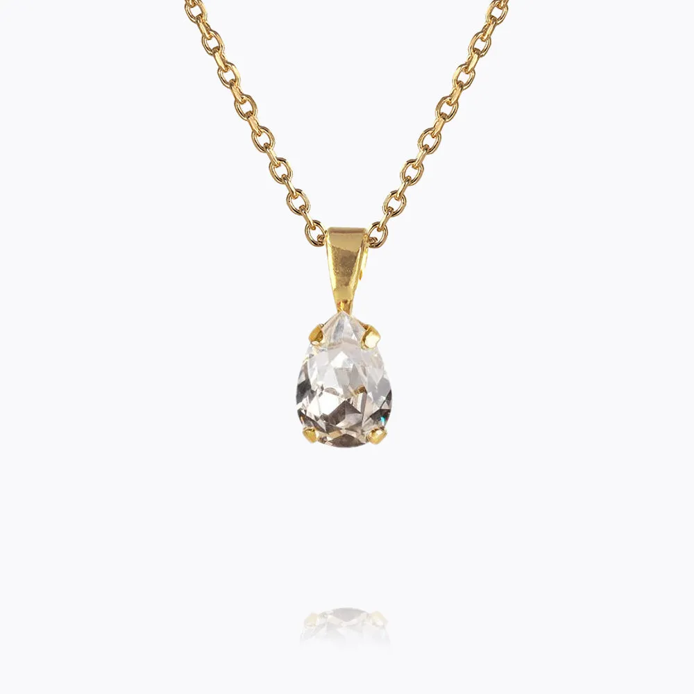 Petite Drop Necklace / Crystal