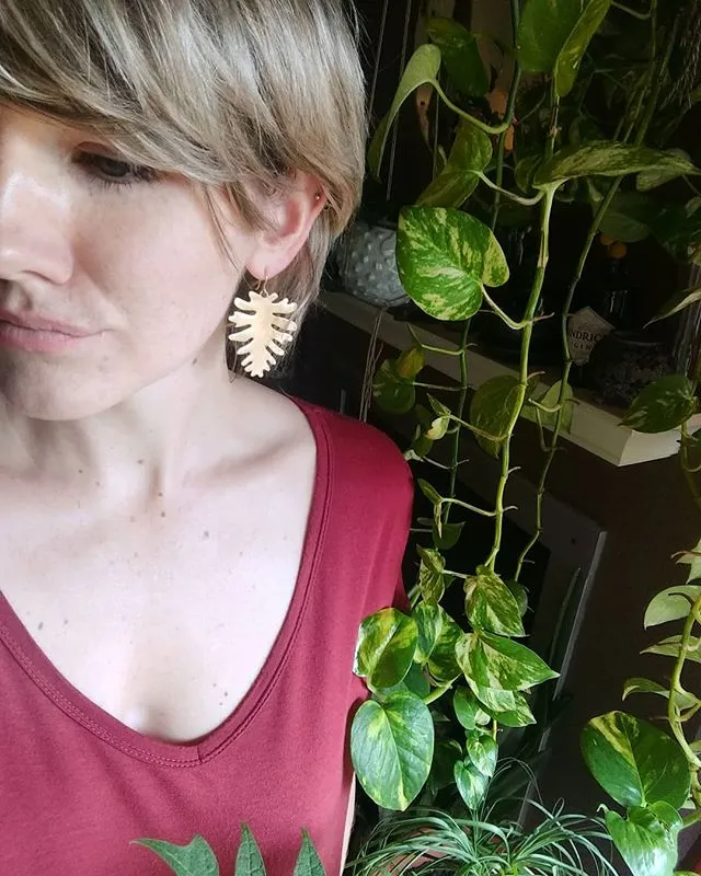 PHILODENDRON EARRINGS