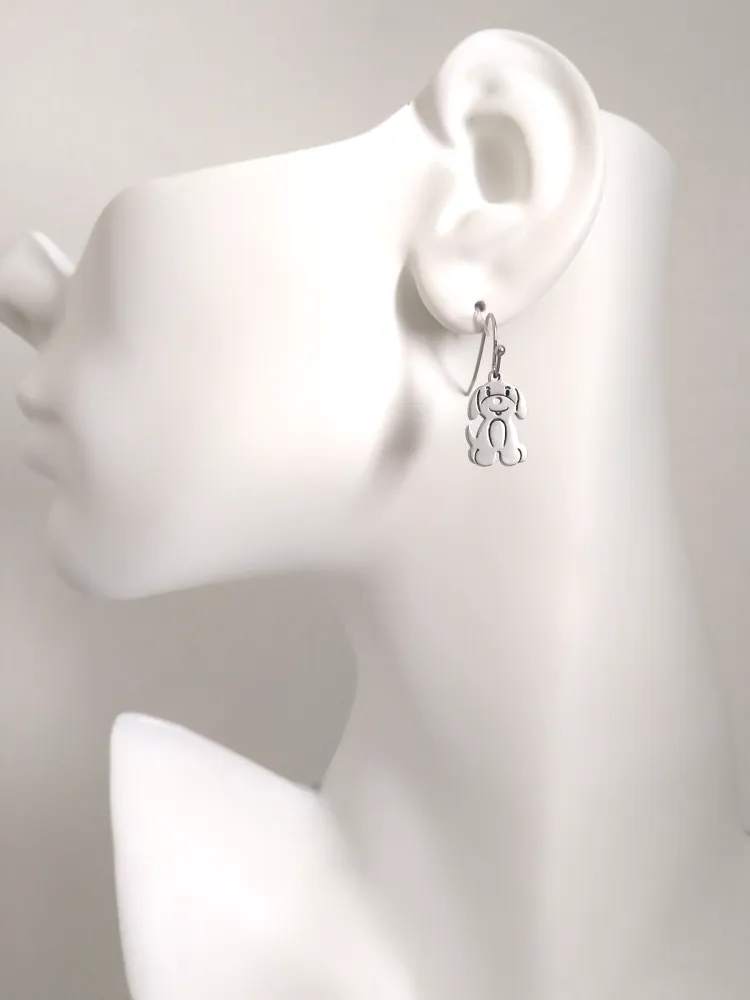 Puppy Single Drop Earrings