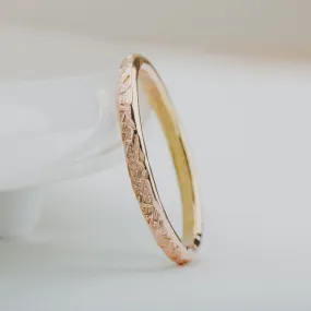 Raw Silk Stacking Rings