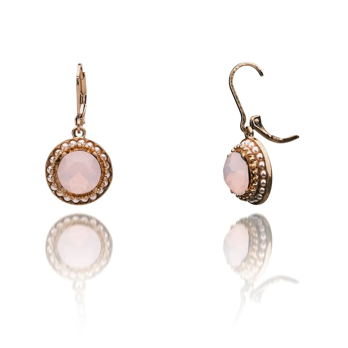 Regency vintage crystal drop earrings : Short drop earrings