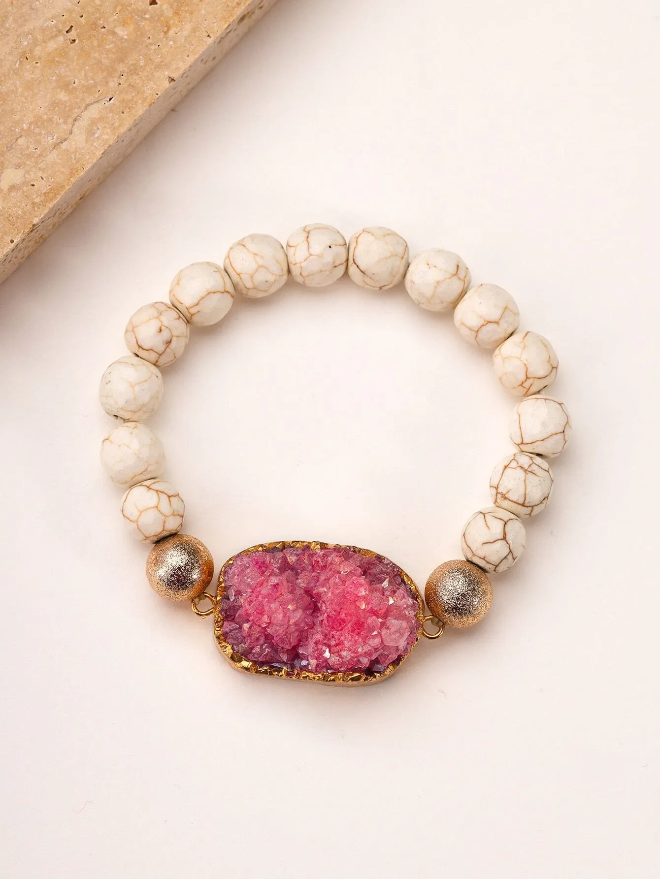 Ruby Natural Stone Bead Bracelet