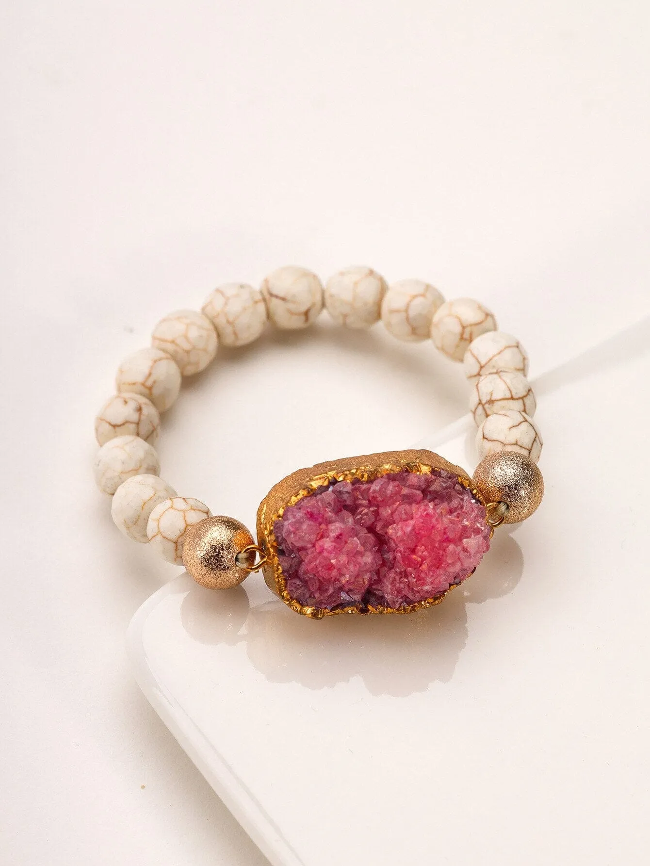 Ruby Natural Stone Bead Bracelet