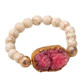 Ruby Natural Stone Bead Bracelet