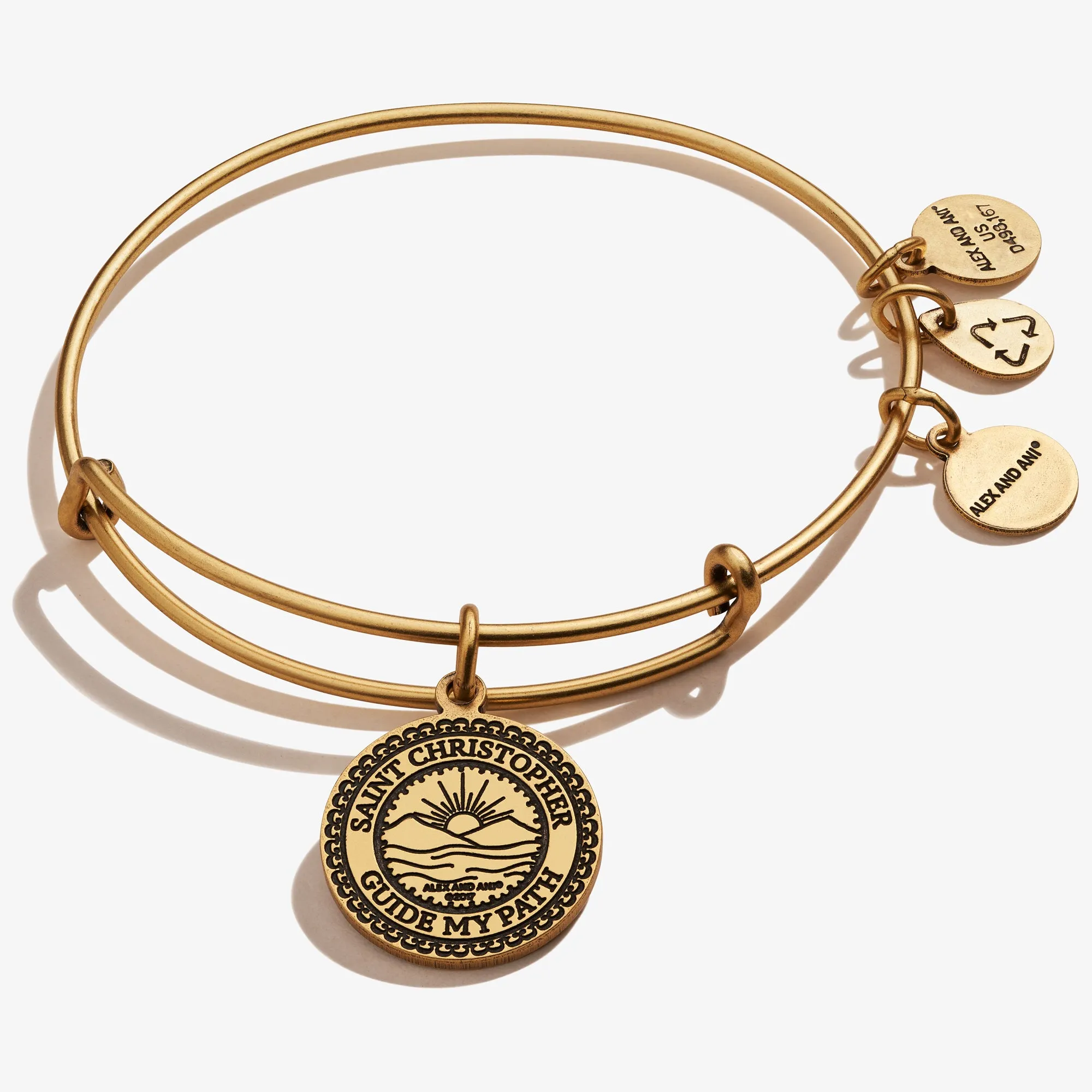 Saint Christopher Charm Bangle