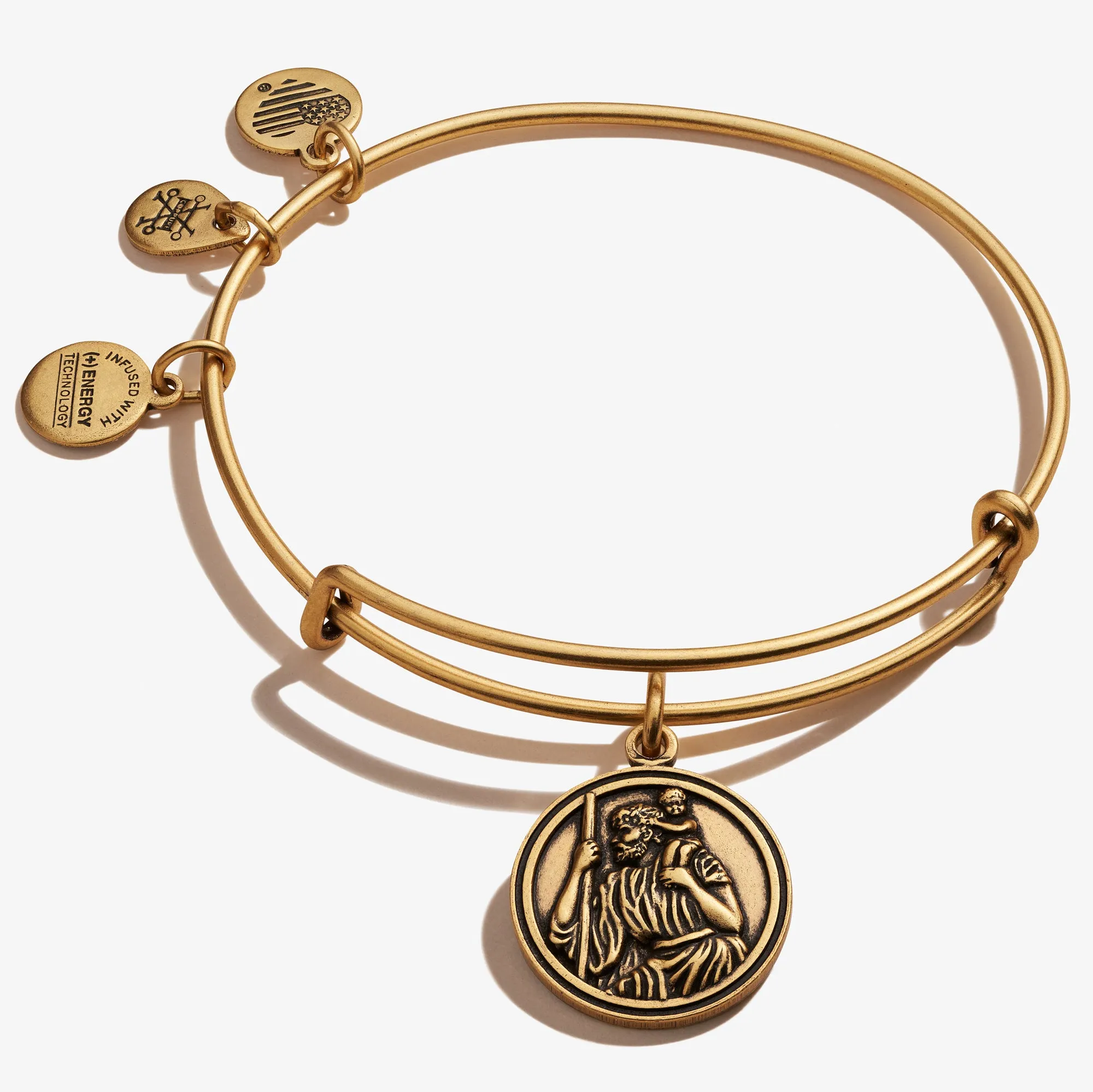 Saint Christopher Charm Bangle